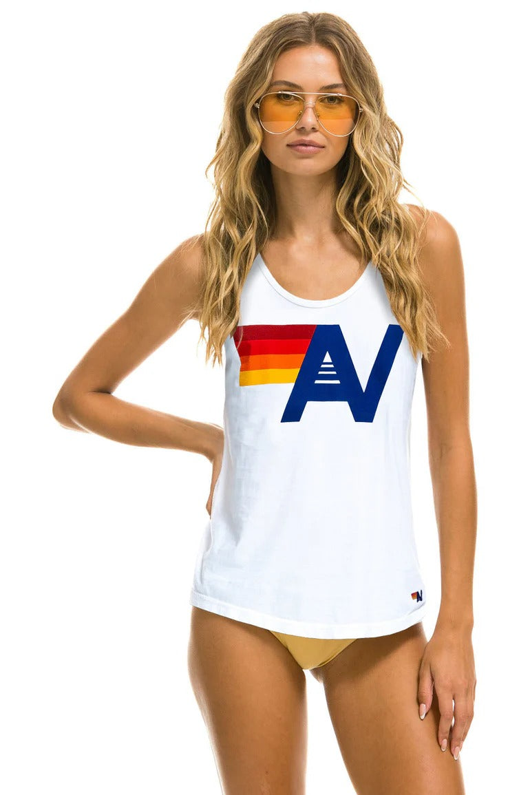 Men’s vintage-inspired logo tank top made from lightweight tri-blend fabric, perfect for casual and comfortable wear-4