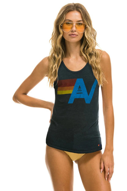 Men’s vintage-inspired logo tank top made from lightweight tri-blend fabric, perfect for casual and comfortable wear-6